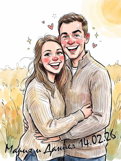 Poster "Couple Sketch"