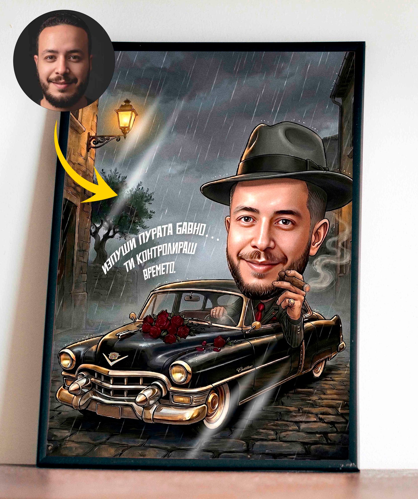 Mafia LED Caricature