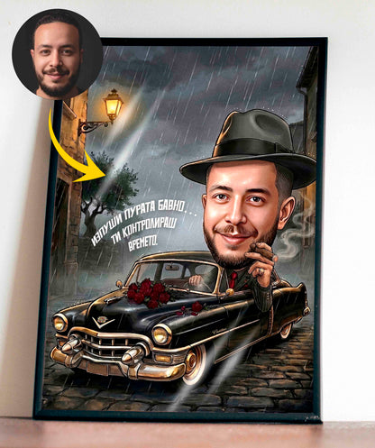 Mafia LED Caricature